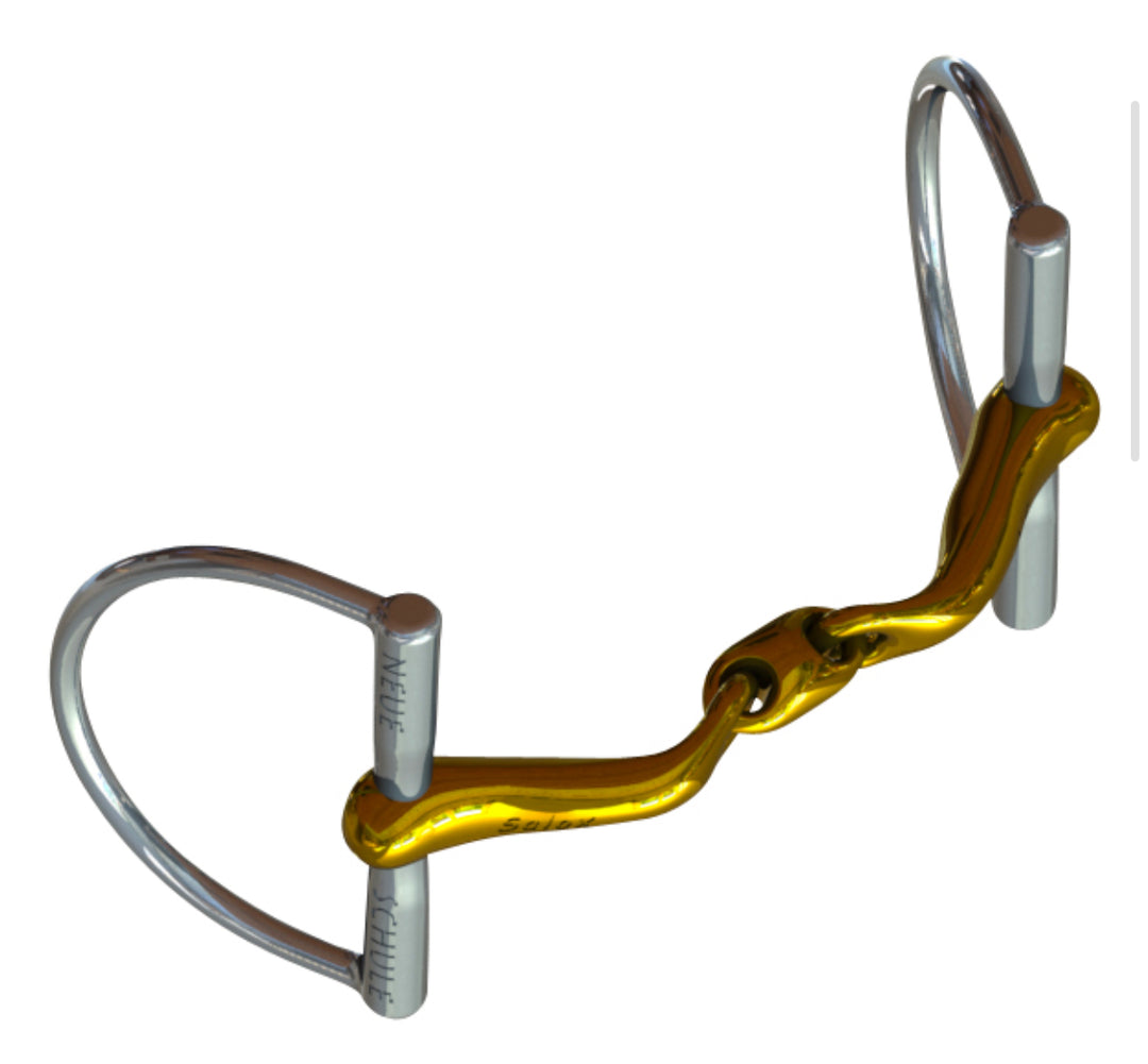 Neue Schule Verbindende med store D-ringe - trensebid