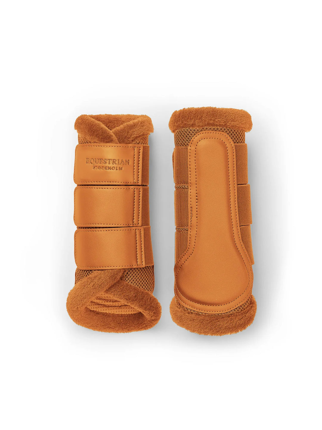 Equestrian Stockholm gamacher Mesh Brushing Boots- Chestnut