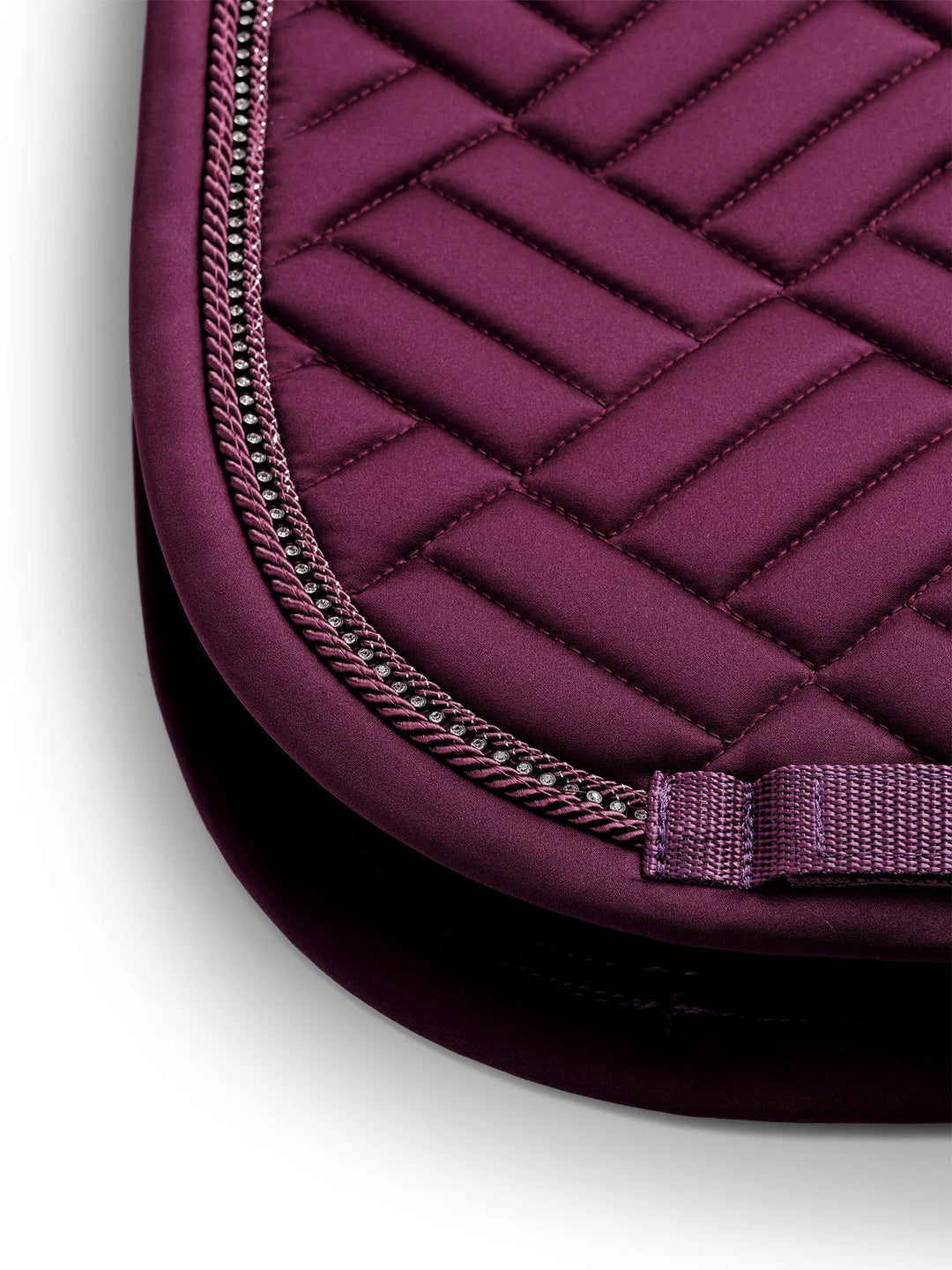 Equestrian Stockholm Dressur Underlag - Crystal Mauve Wine Vegan Fur