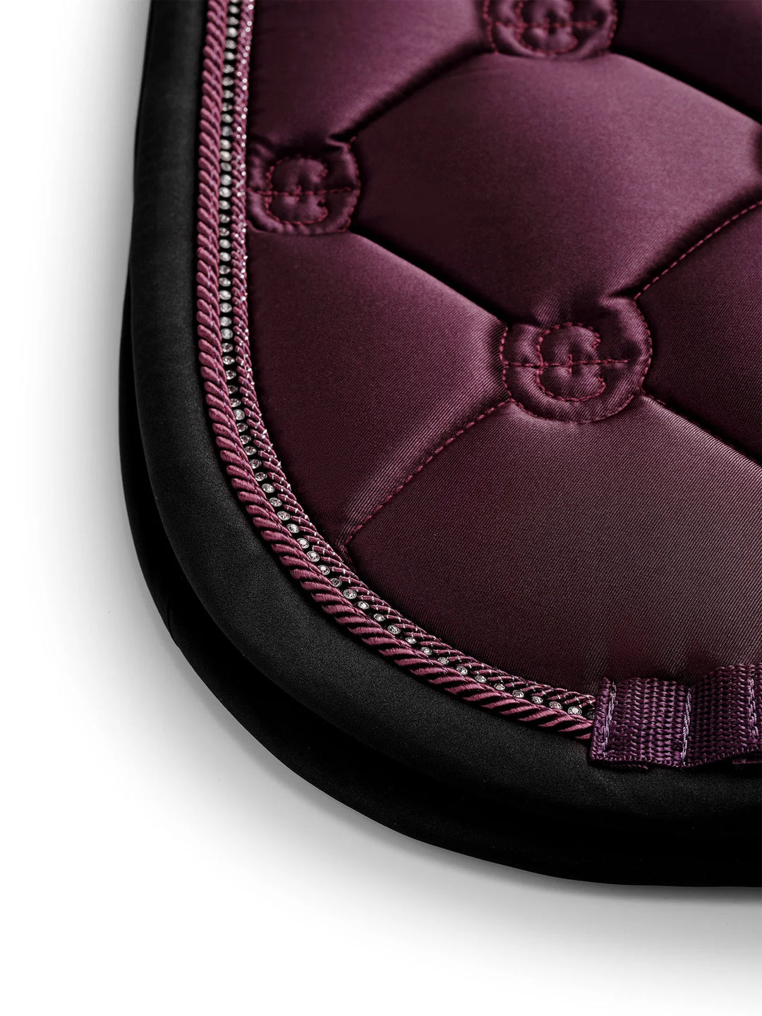 Equestrian Stockholm Dressur Underlag - Crystal Shine Mauve Wine