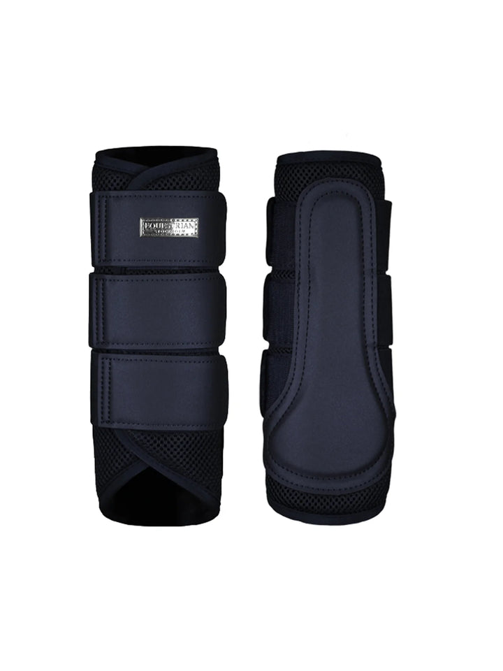 Equestrian Stockholm gamacher Mesh Brushing Boots - Midnight Blue