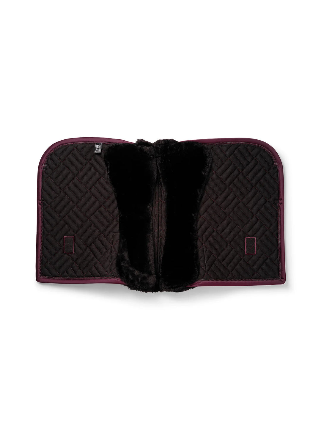 Equestrian Stockholm Dressur Underlag - Crystal Mauve Wine Vegan Fur
