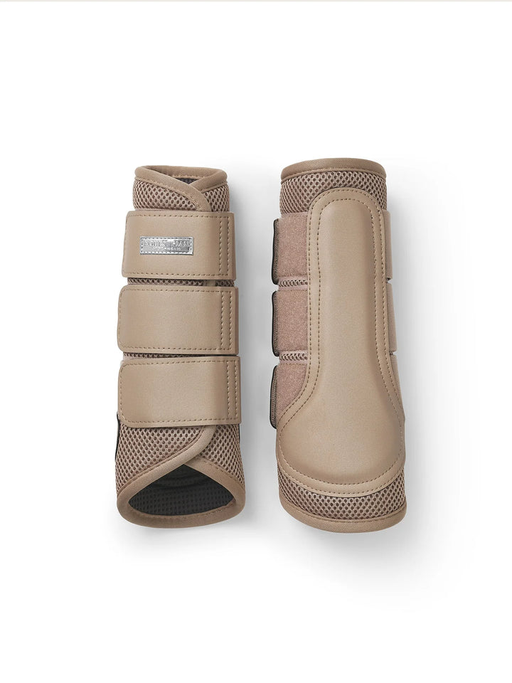 Equestrian Stockholm gamacher Mesh Brushing Boots- Sand