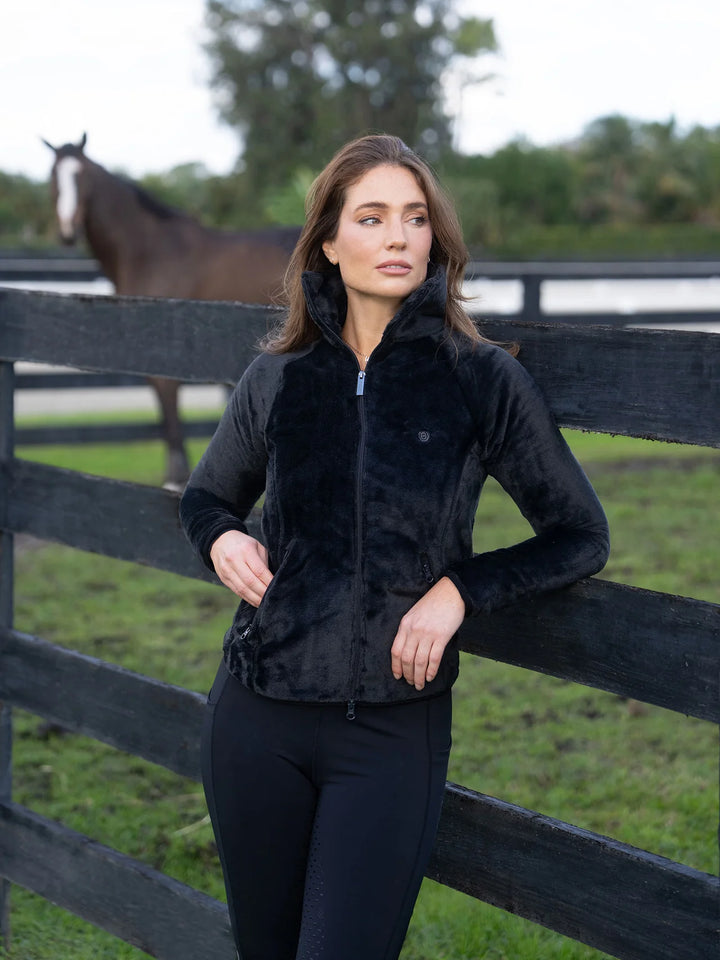 Equestrian Stockholm Fleecejakke - Velvet Black