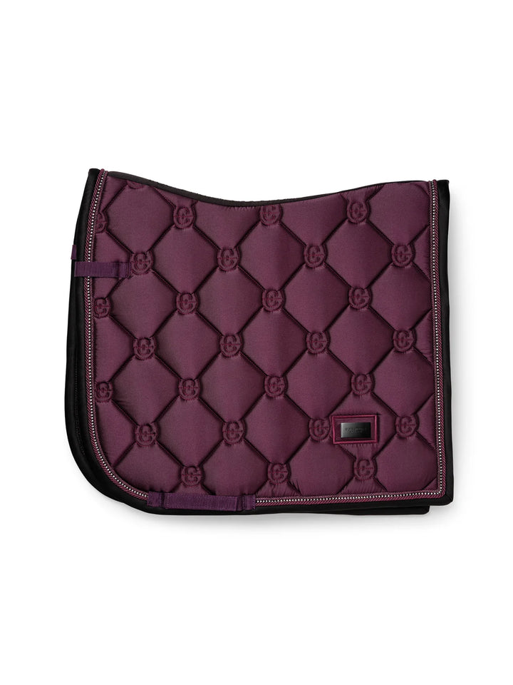 Equestrian Stockholm Dressur Underlag - Crystal Shine Mauve Wine