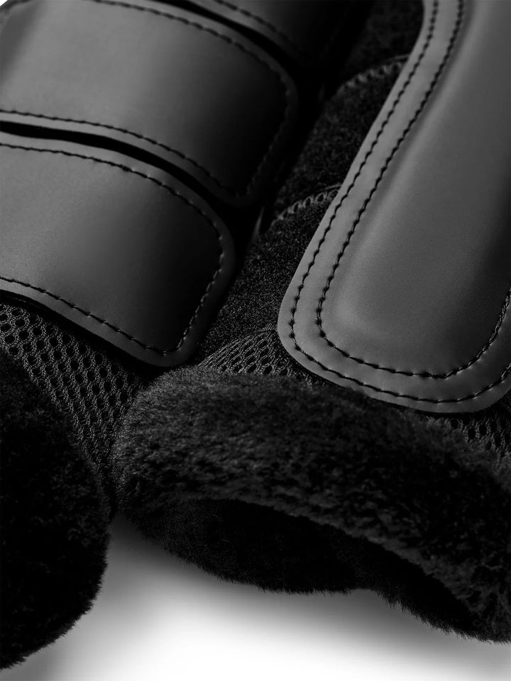 Equestrian Stockholm gamacher Mesh Brushing Boots- Black
