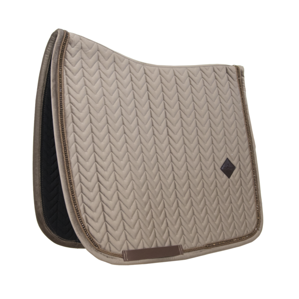 Kentucky Horsewear dressurunderlag Velvet Pearls - Beige