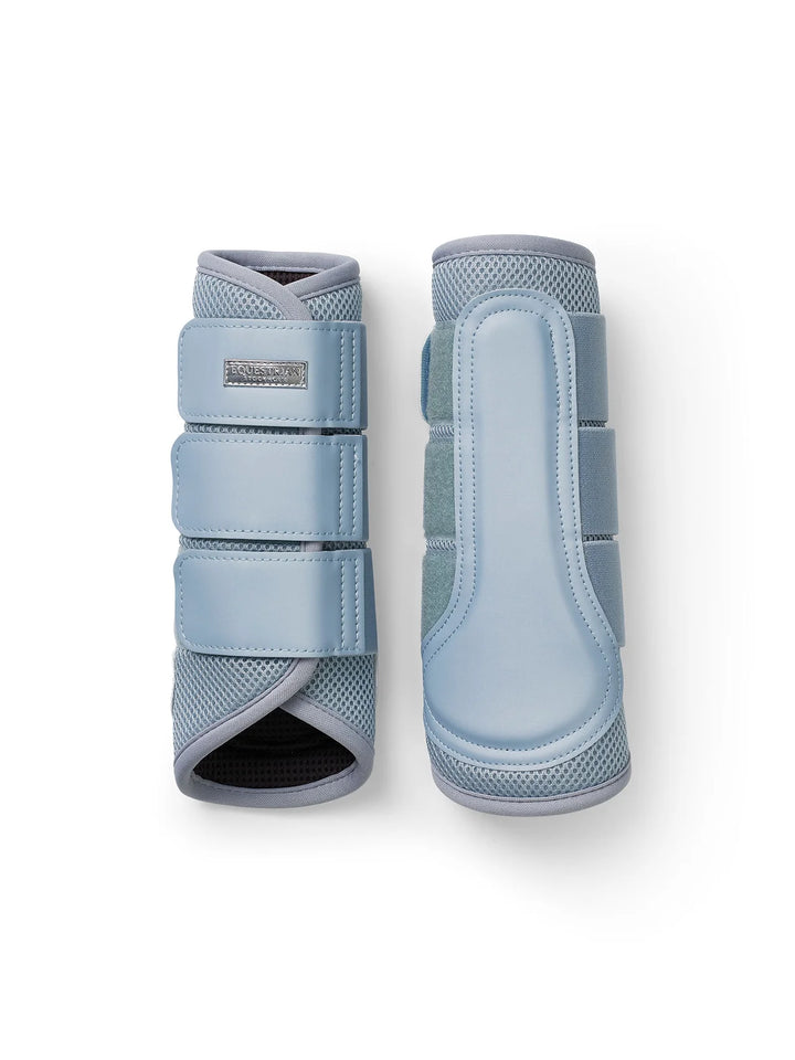 Equestrian Stockholm gamacher Mesh Brushing Boots- Ice Blue