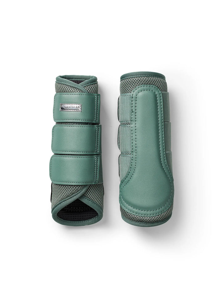 Equestrian Stockholm gamacher Classic Mesh Brushing Boots- Mint Green