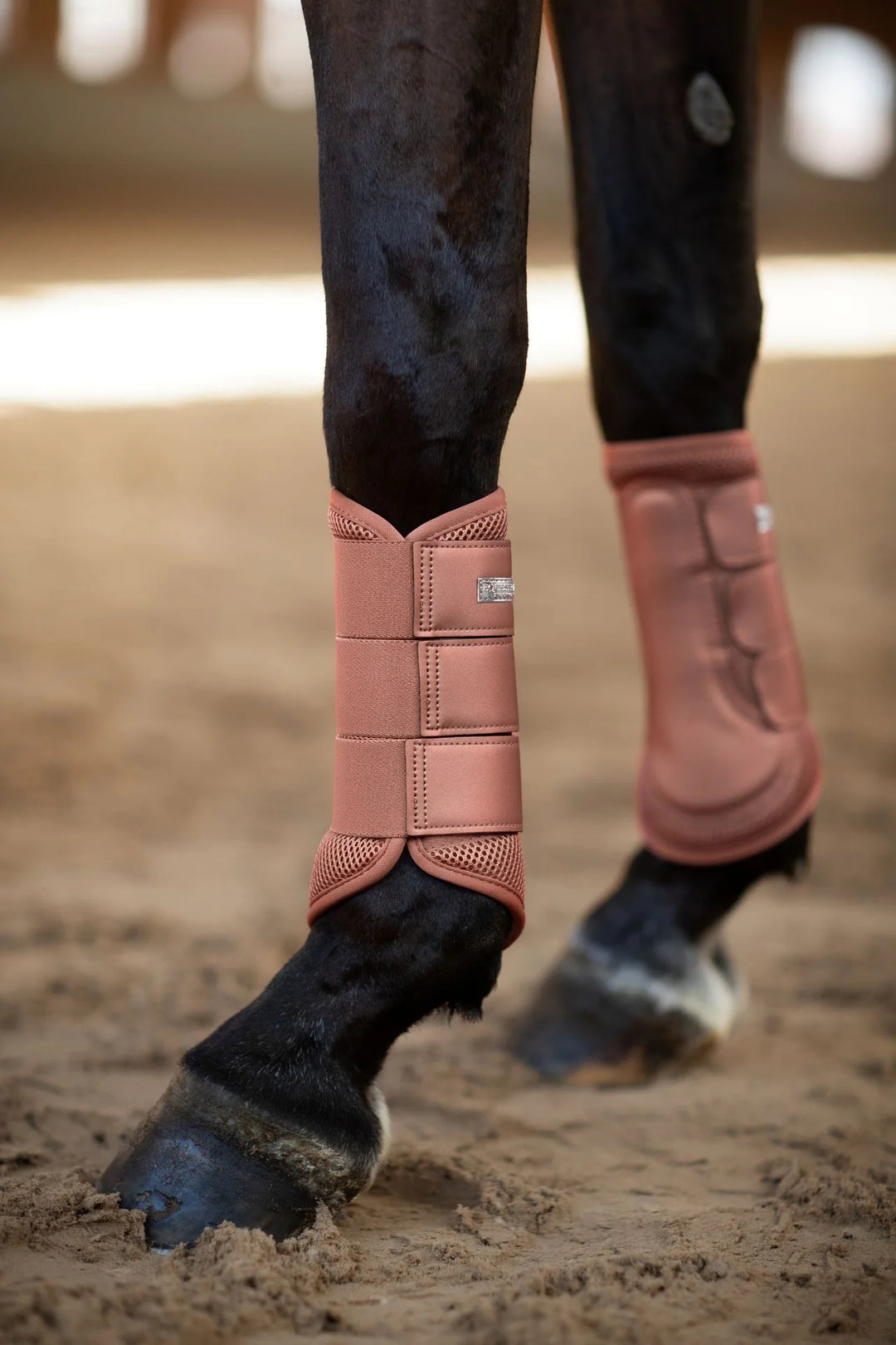 Equestrian Stockholm gamacher Classic Mesh Brushing Boots- Coral