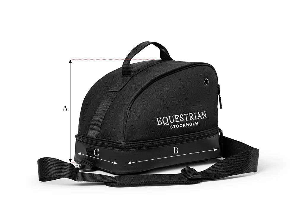 Equestrian Stockholm Helmet Bag - Black