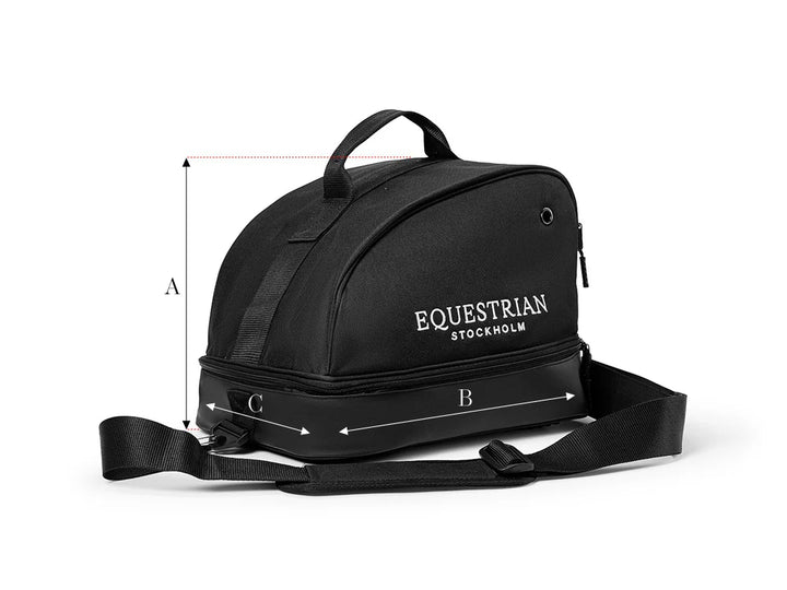 Equestrian Stockholm Helmet Bag - Black