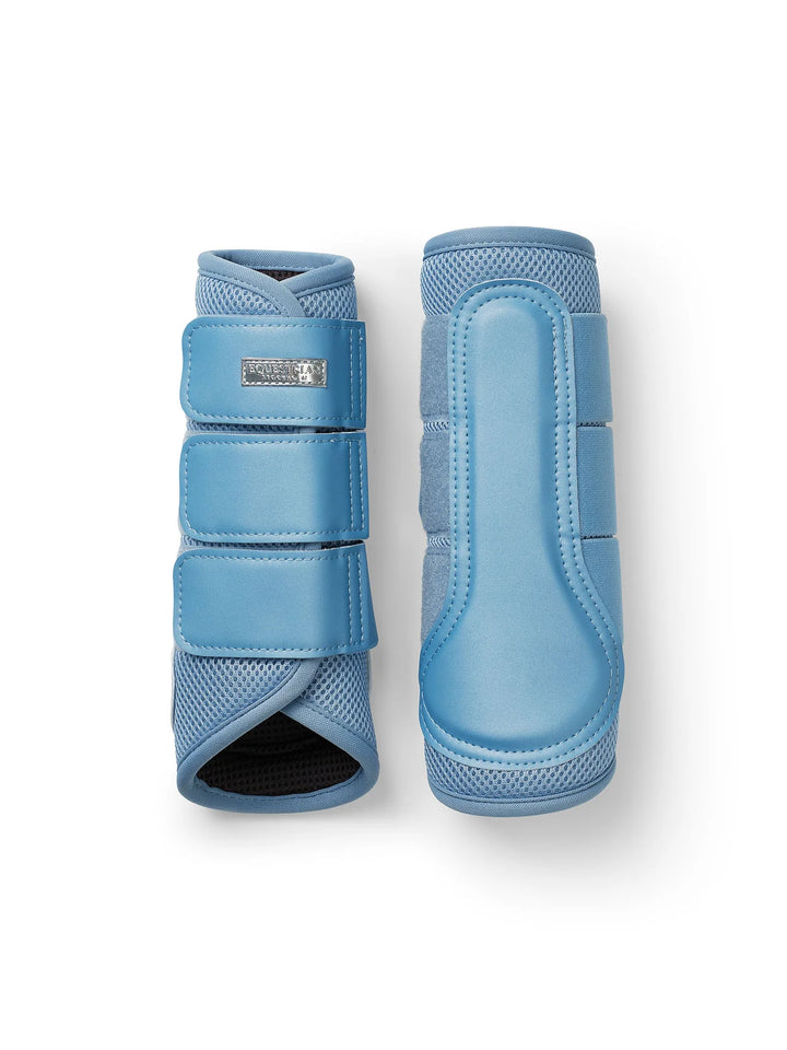 Equestrian Stockholm gamacher Mesh Brushing Boots- Midsummer Blush Blue