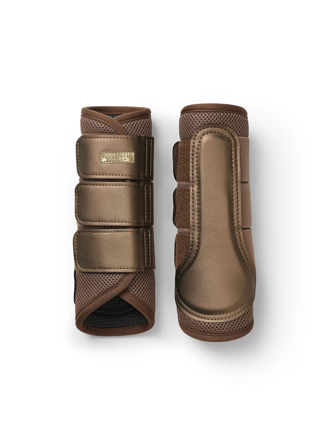 Equestrian Stockholm gamacher Mesh Brushing Boots- Champagne