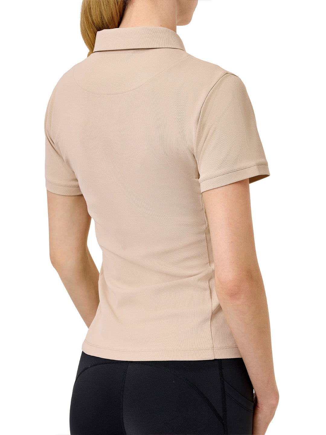 Equestrian Stockholm Top  Polo Half-zip - Sand
