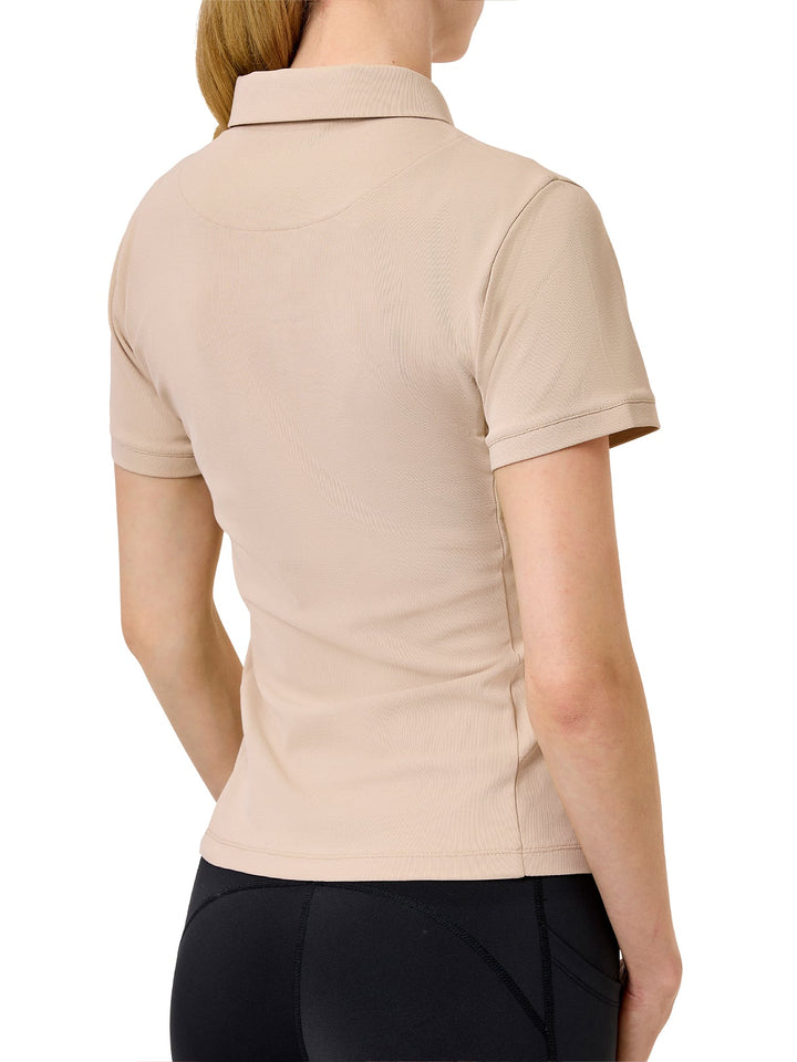 Equestrian Stockholm Top  Polo Half-zip - Sand