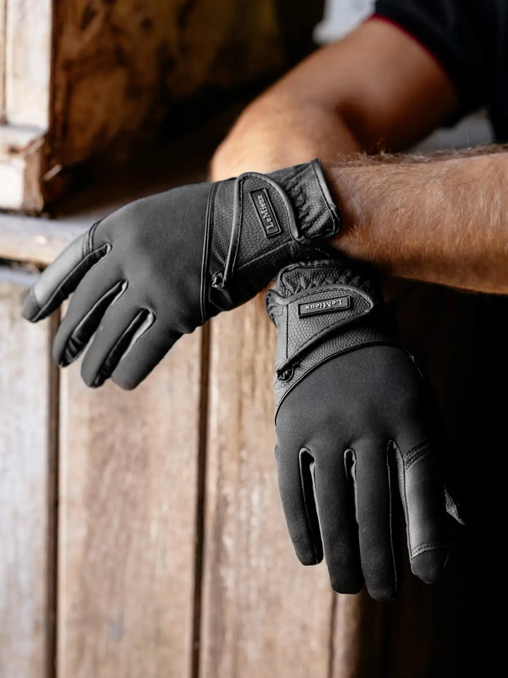 LeMieux Hybrid Riding Gloves- Sort