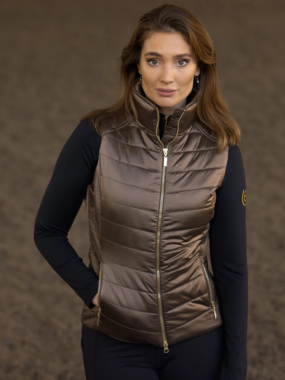 Equestrian Stockholm Vest - Champagne