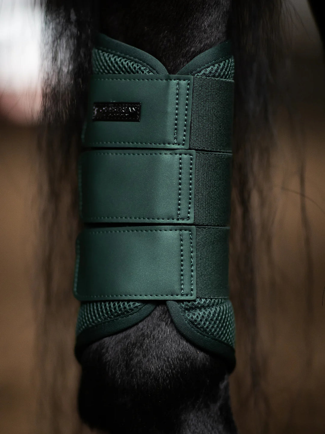 Equestrian Stockholm gamacher Mesh Brushing Boots - Sycamore Green