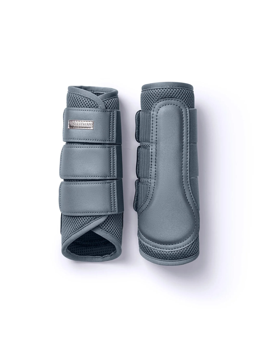 Equestrian Stockholm gamacher Mesh Brushing Boots - Metallic Blue