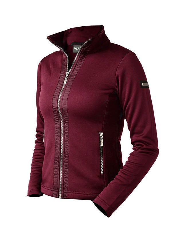 Equestrian Stockholm fleece jakke - Bordeaux