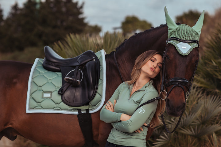 Equestrian Stockholm Dressur Underlag - Pistachio White