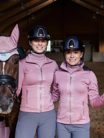 Equestrian Stockholm fleece jakke - Crystal Pink